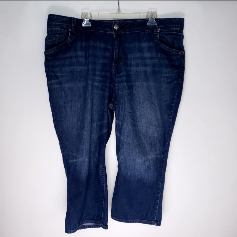 Lane Bryant Womens Jeans Size 22 Stretch Capri